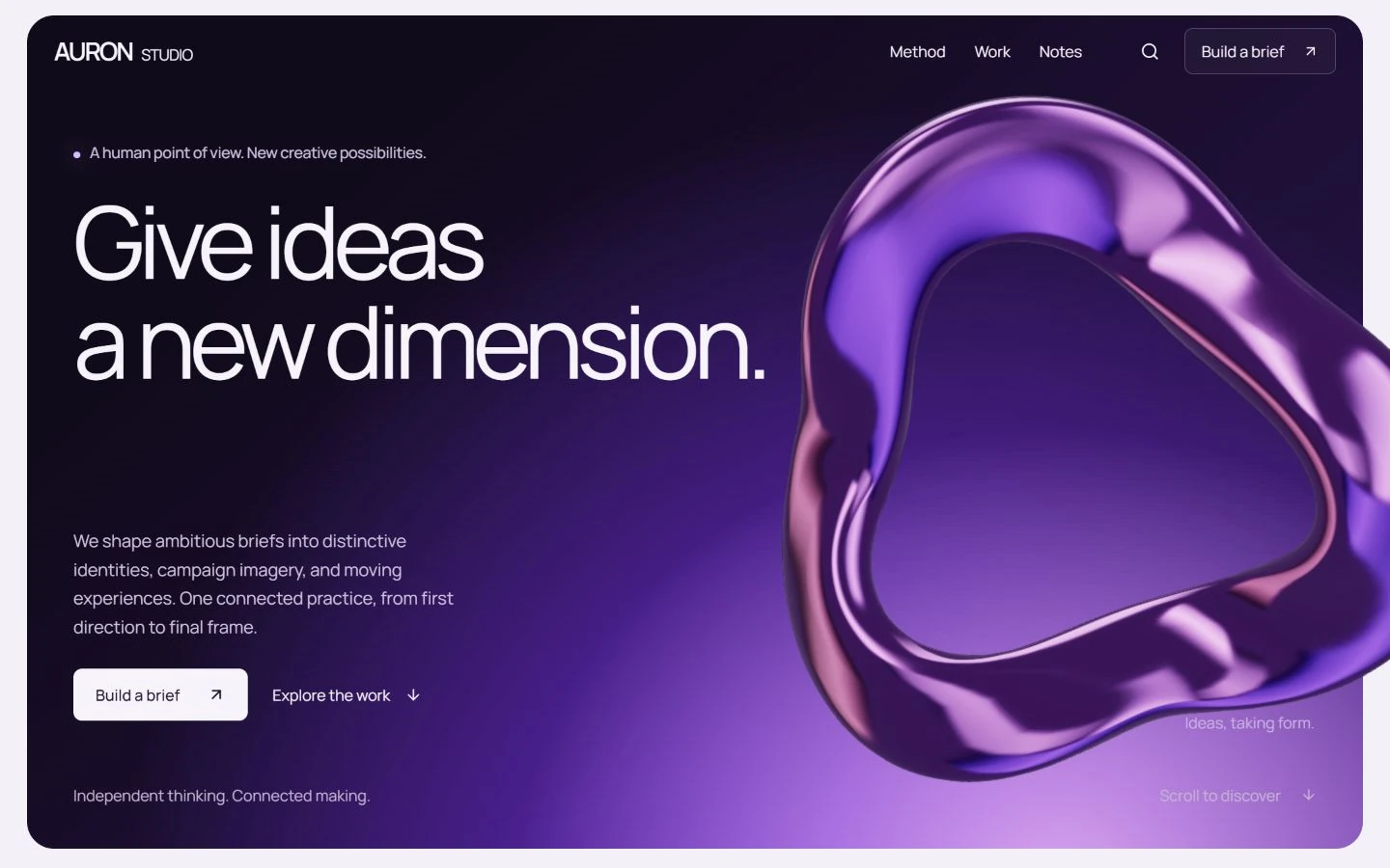 AURON Studio website preview