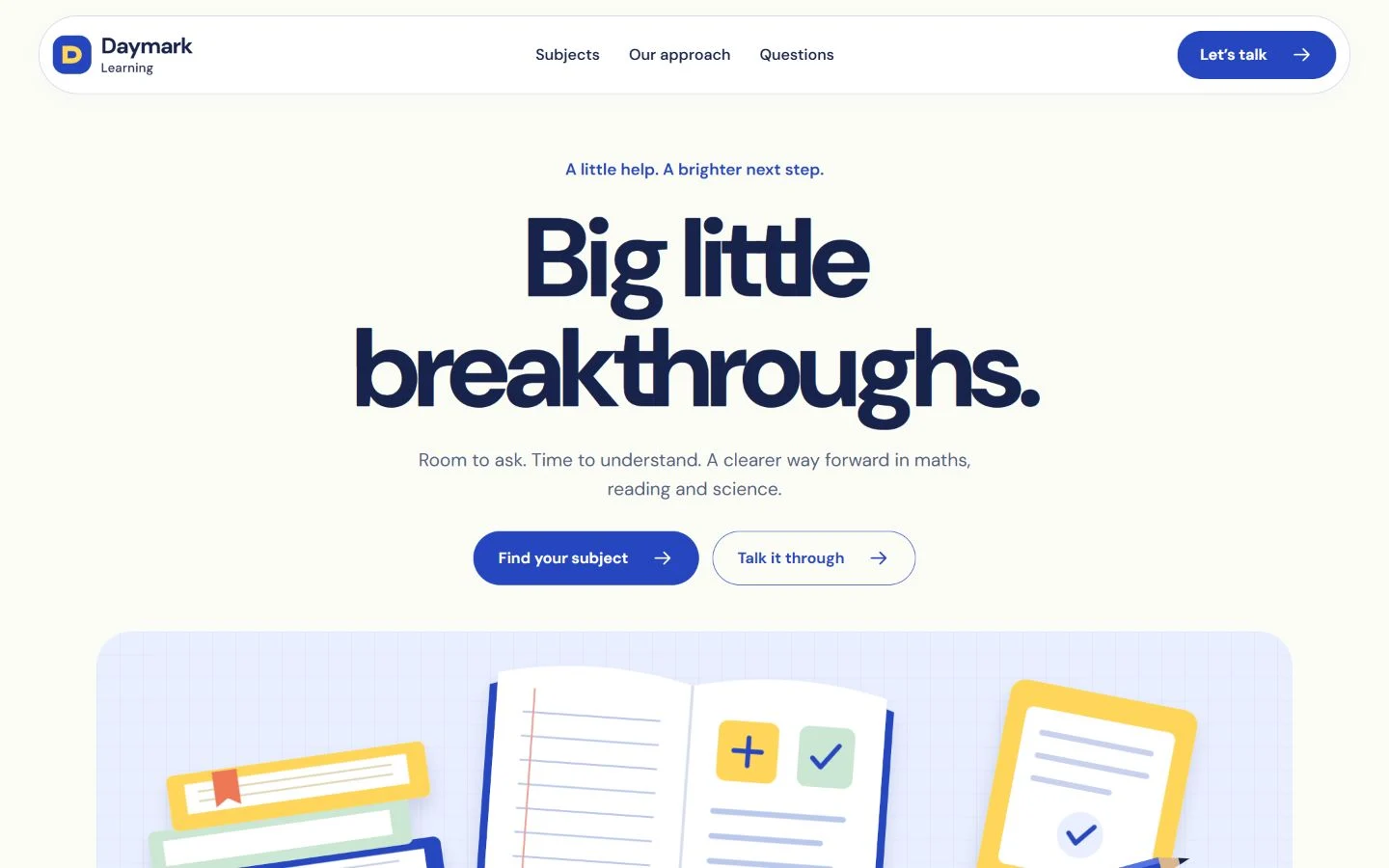 Daymark Learning website preview
