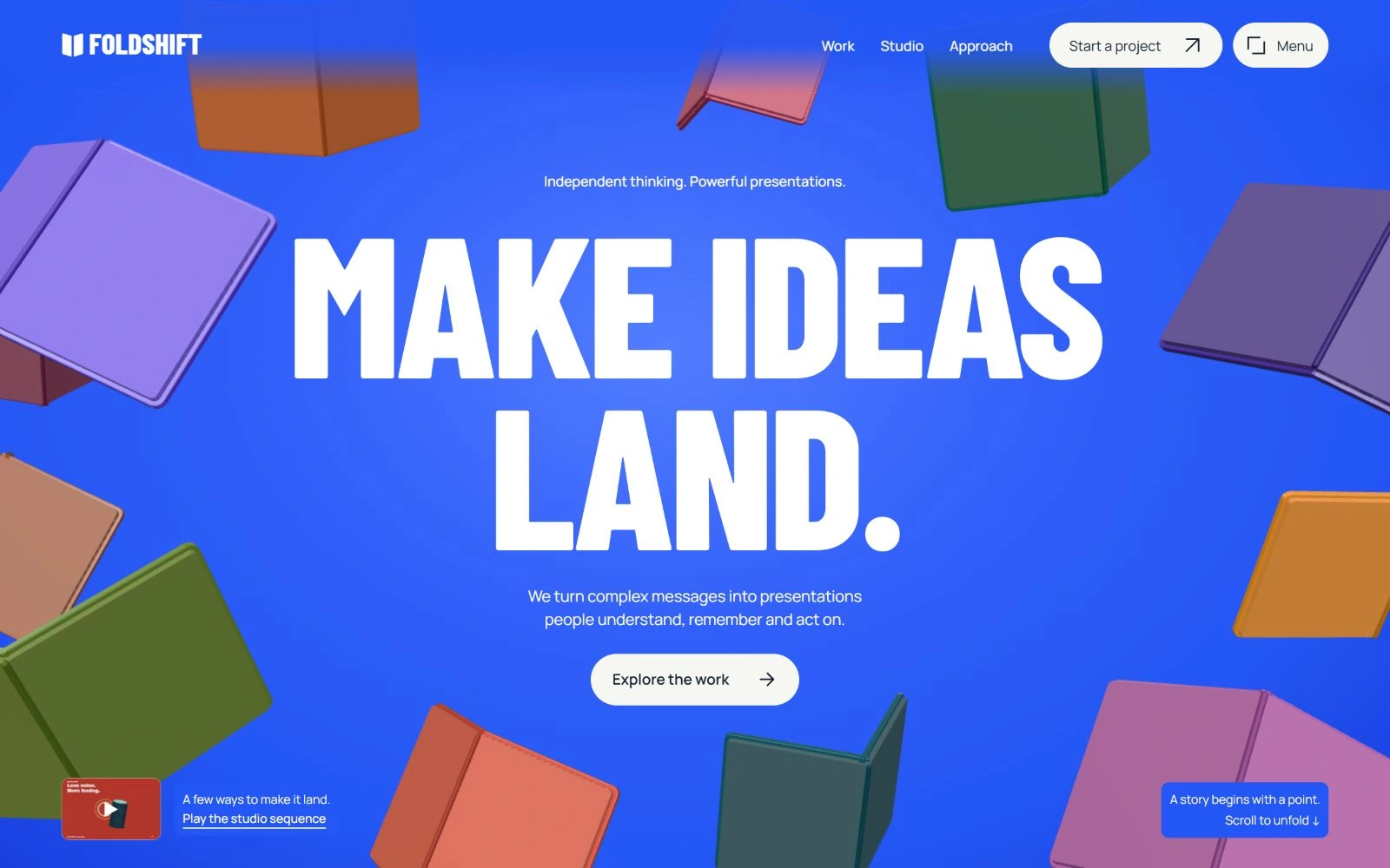 FOLD SHIFT website preview