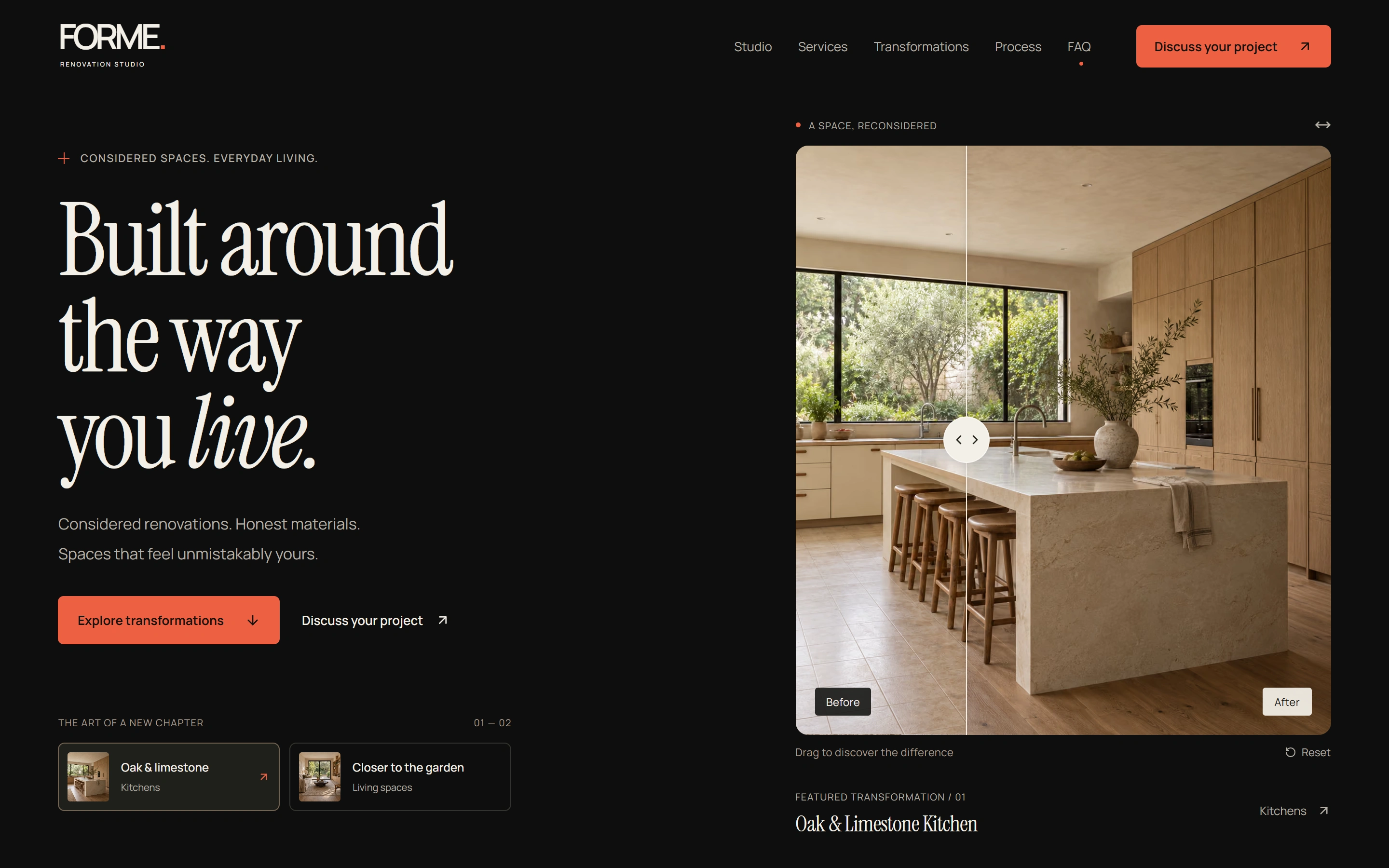 FORME website preview