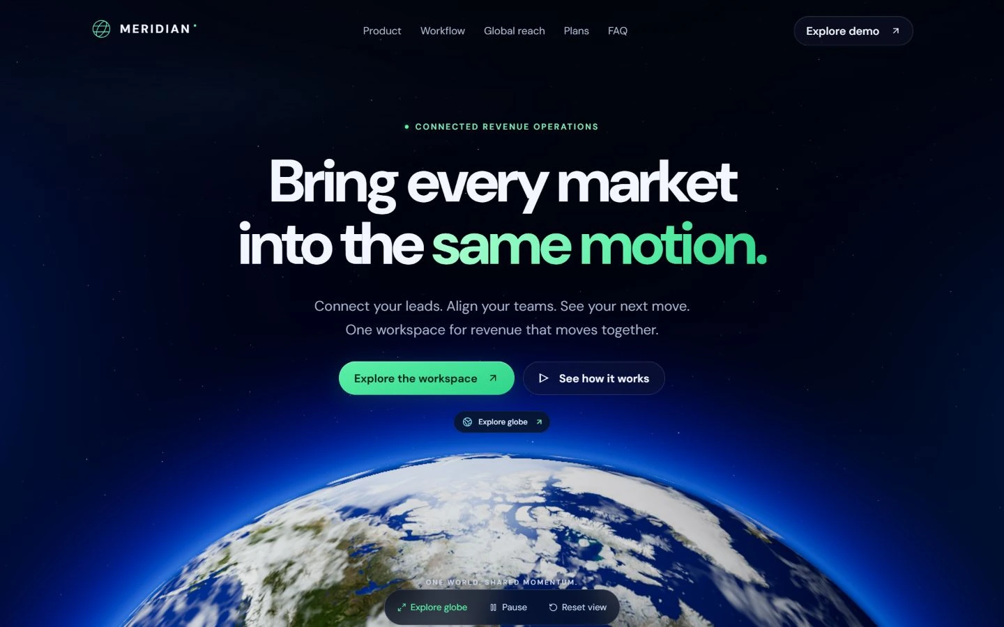 3D Websites collection: Meridian preview