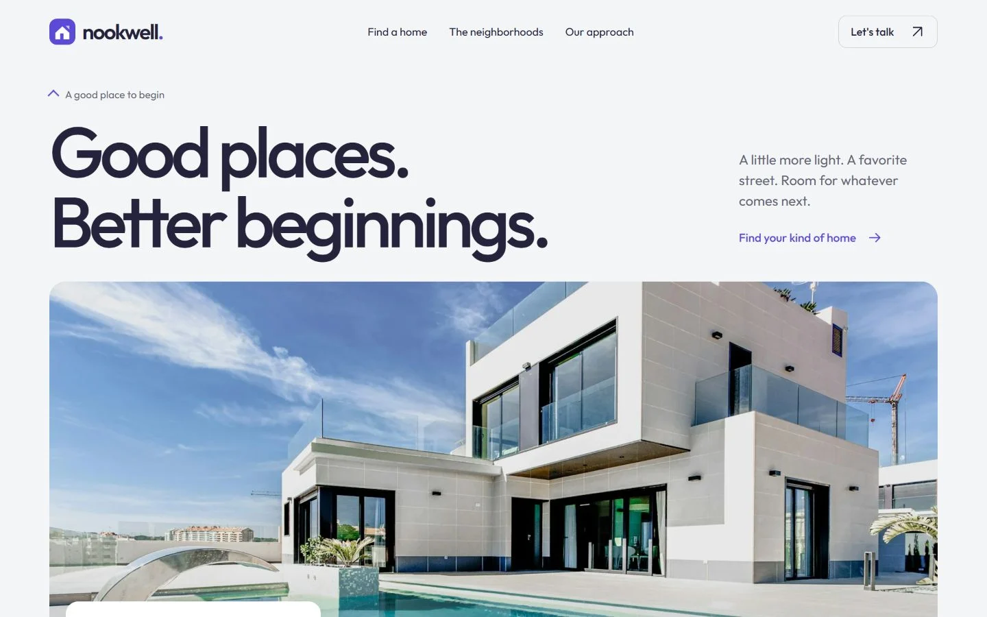 Nookwell website preview