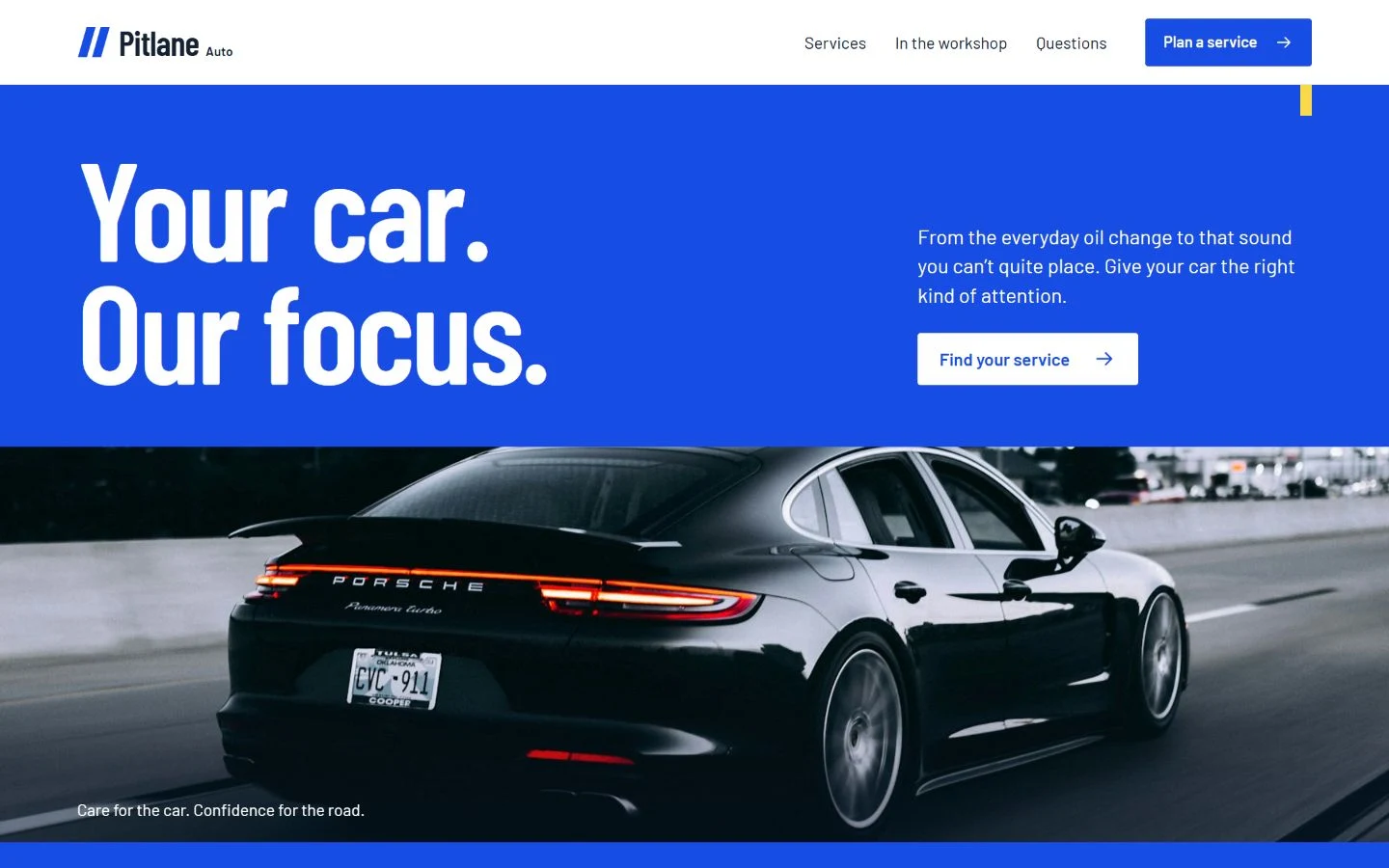 Pitlane Auto website preview